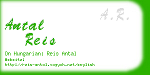 antal reis business card